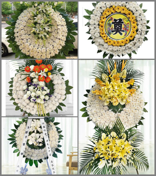 湖南永州祁阳县八宝镇古桥村花圈速递